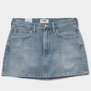 AGOLDE Liv Denim Short H-Line Skirt Light - 32